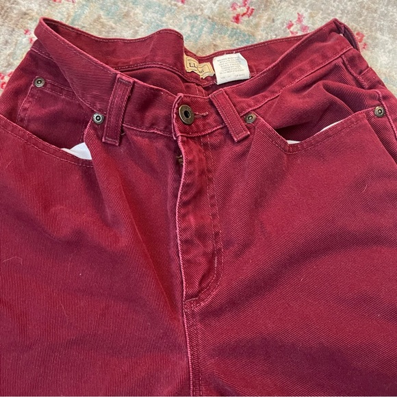 L.l.Bean Maroon Jeans - Picture 7 of 11
